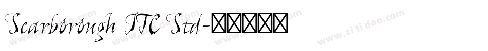 Scarborough ITC Std字体转换